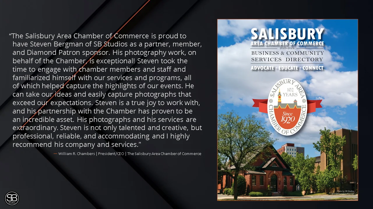 Salisbury Area Chamber Commerce Testimonial for SB Studios