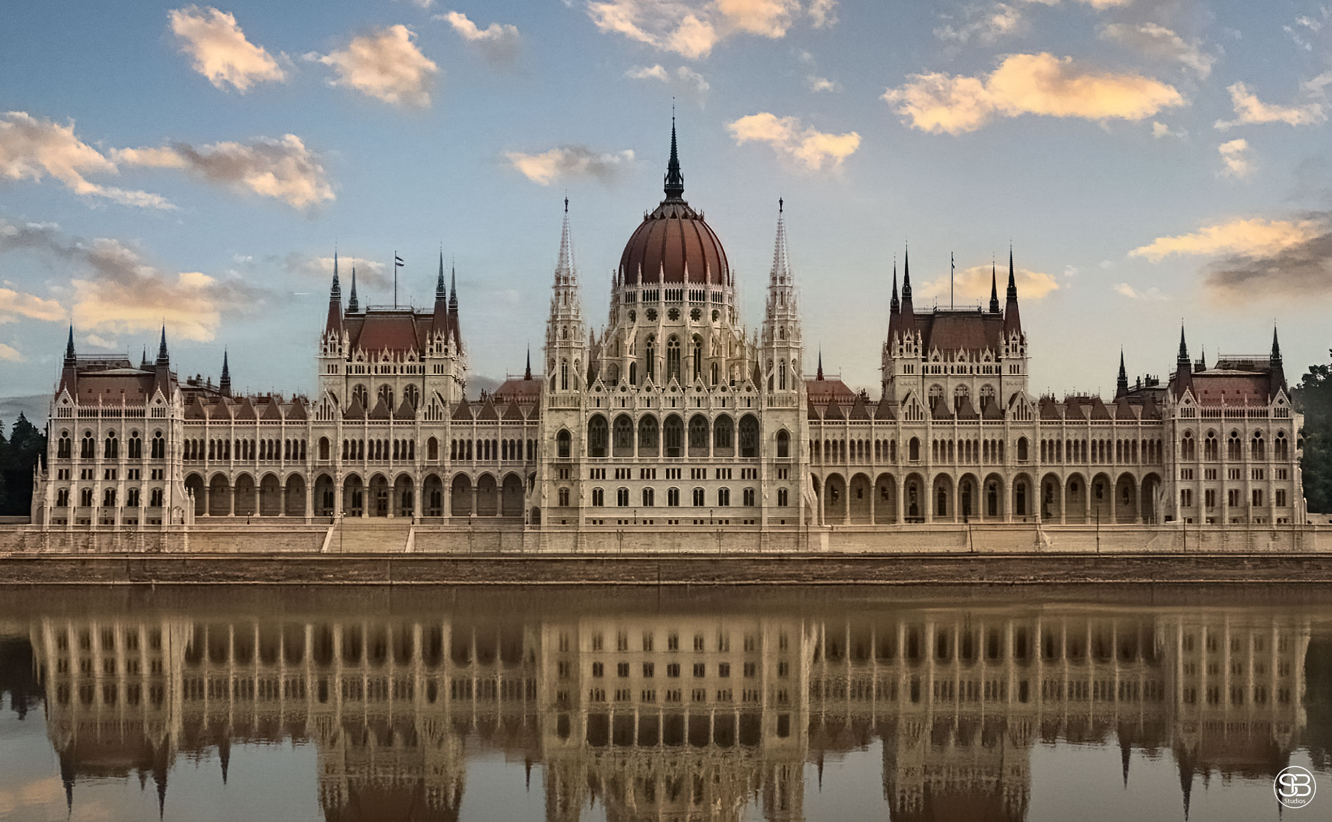 Hungarian Parliament Building (Országház) architect Imre Steindl Budapest, Hungary by SB Studios 2024
